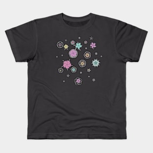 Retro Flowers Kids T-Shirt